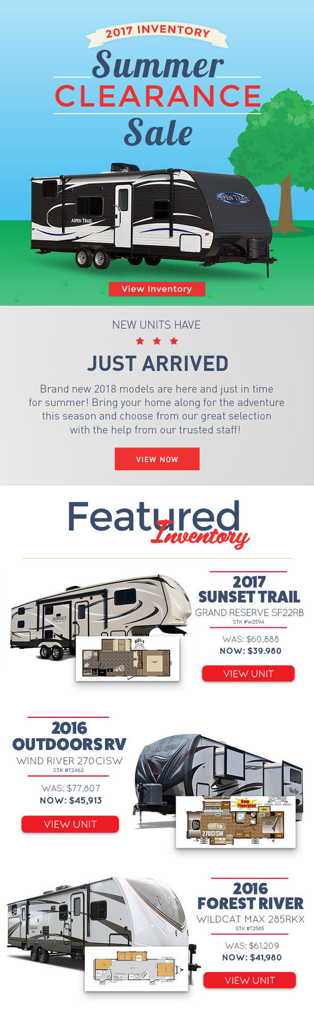 Promotional Flyers From Jubilee RV Centre Dealership RVs, Travel