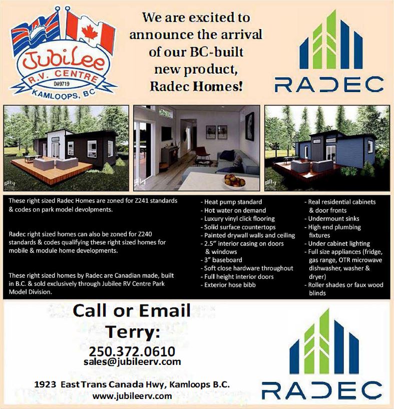 Park Models Jubilee R.V. Centre Kamloops British Columbia