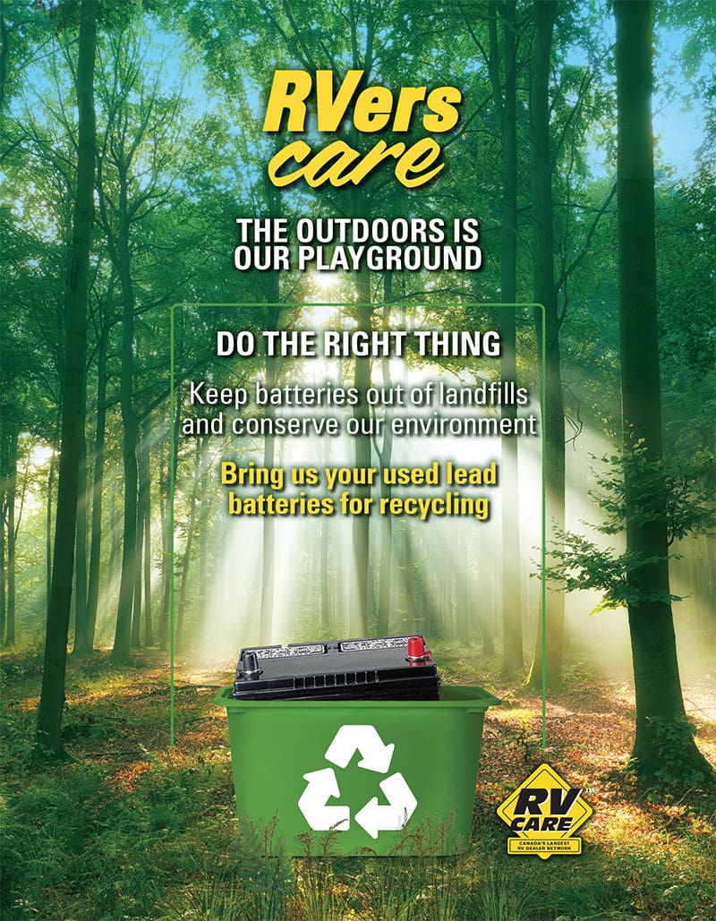 RV battery recycling program