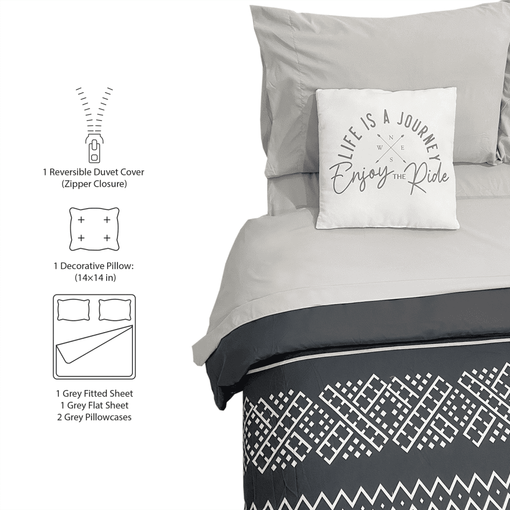 BED IN A BAG – BLACK BOHO